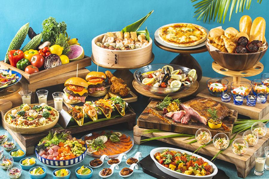 リゾートで夕食1回付、どうせ食べるなら事前セットが断然オトク！豪華ビュッフェが1回付！