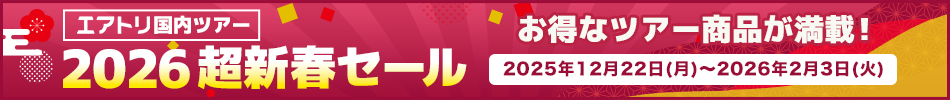 【エアトリ国内ツアー】超新春セール
