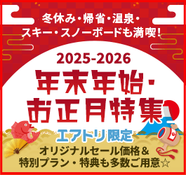 【エアトリ国内ツアー】年末年始特集