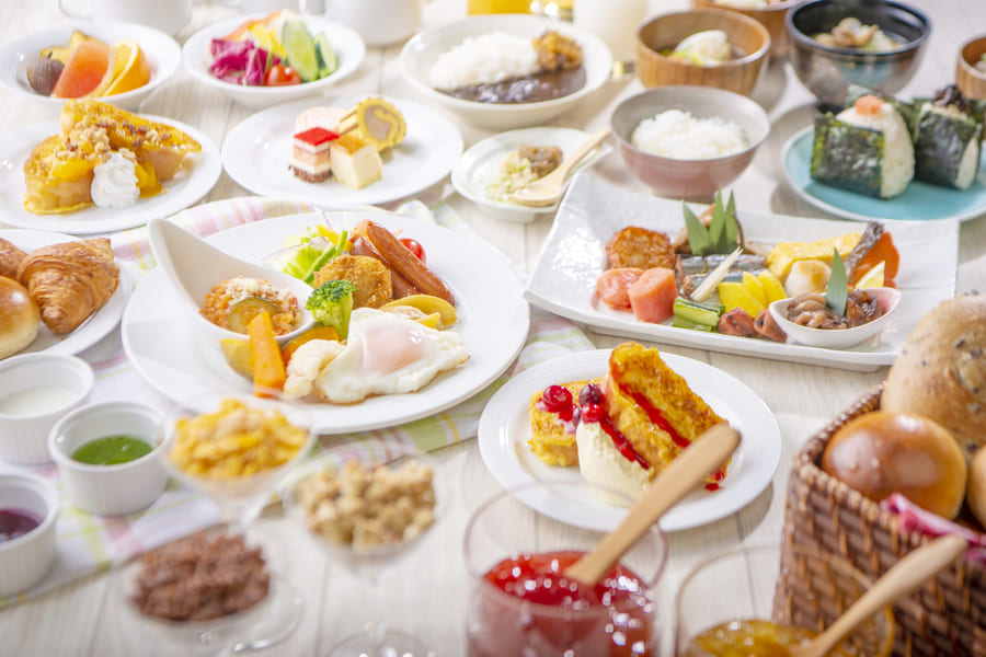 登別万世閣の地元の旬材を活かした朝食メニュー