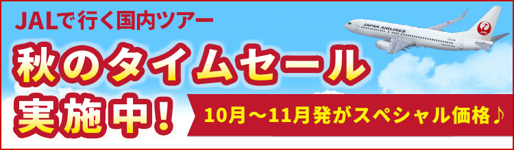 【エアトリ国内ツアー】JALタイムセール