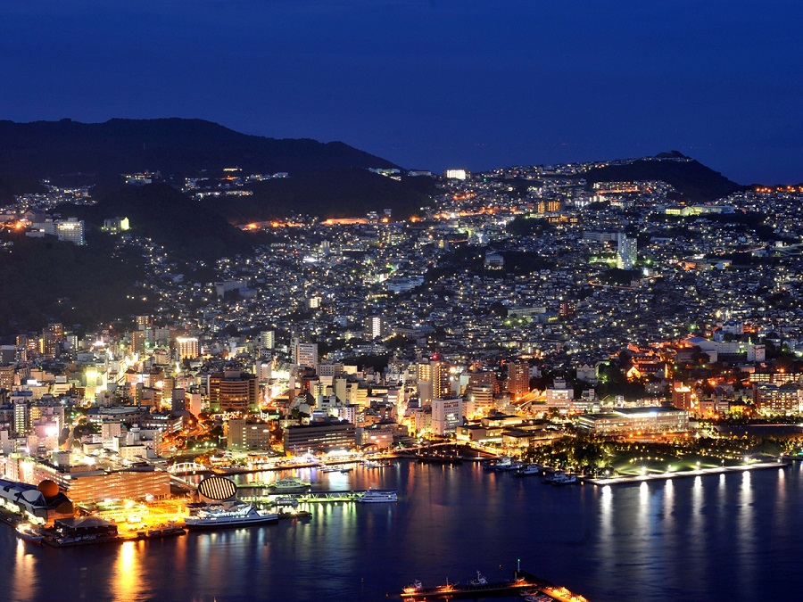 稲佐山観光ホテルの夜景