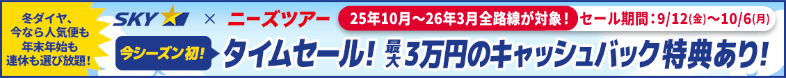 スカイマーク 2025下期スタートダッシュタイムセール