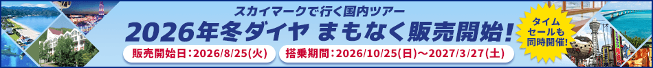 【エアトリ国内ツアー】スカイマークで行く国内ツアー